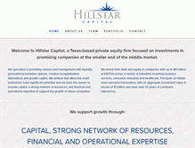 Tablet Screenshot of hillstarcapital.com
